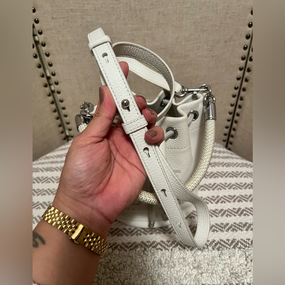 Marc Jacobs the bucket bag Small white silver - Picture 12 of 14